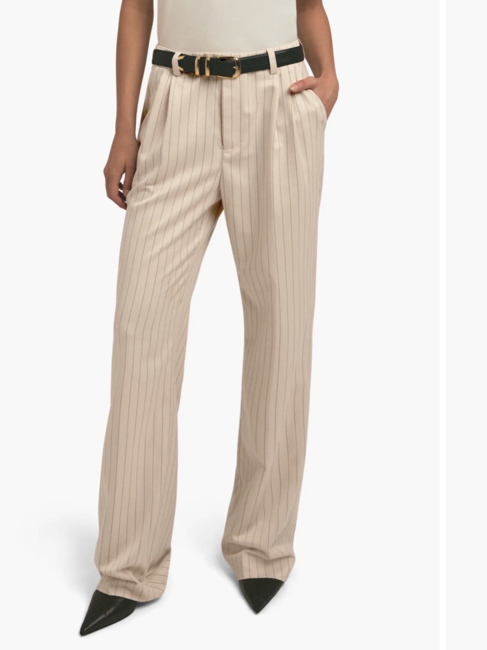 Favorite Daughter The Low Favorite Pinstripe Wide Leg Pants. Size 18. MSRP $248